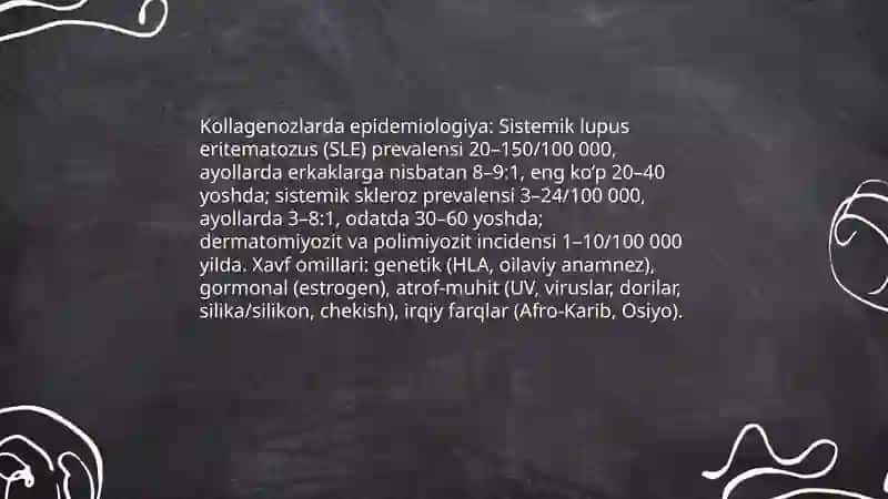 Kollagenozlar, patogenezi va tashxisi 4