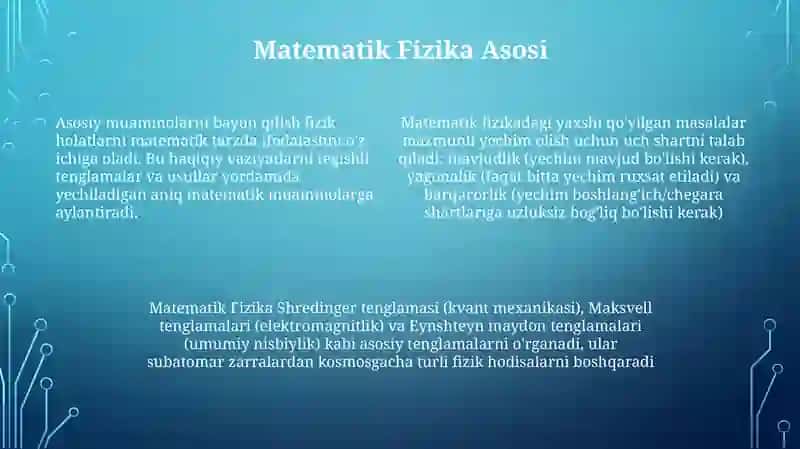 Matematik Fizika Tenglamalari 4