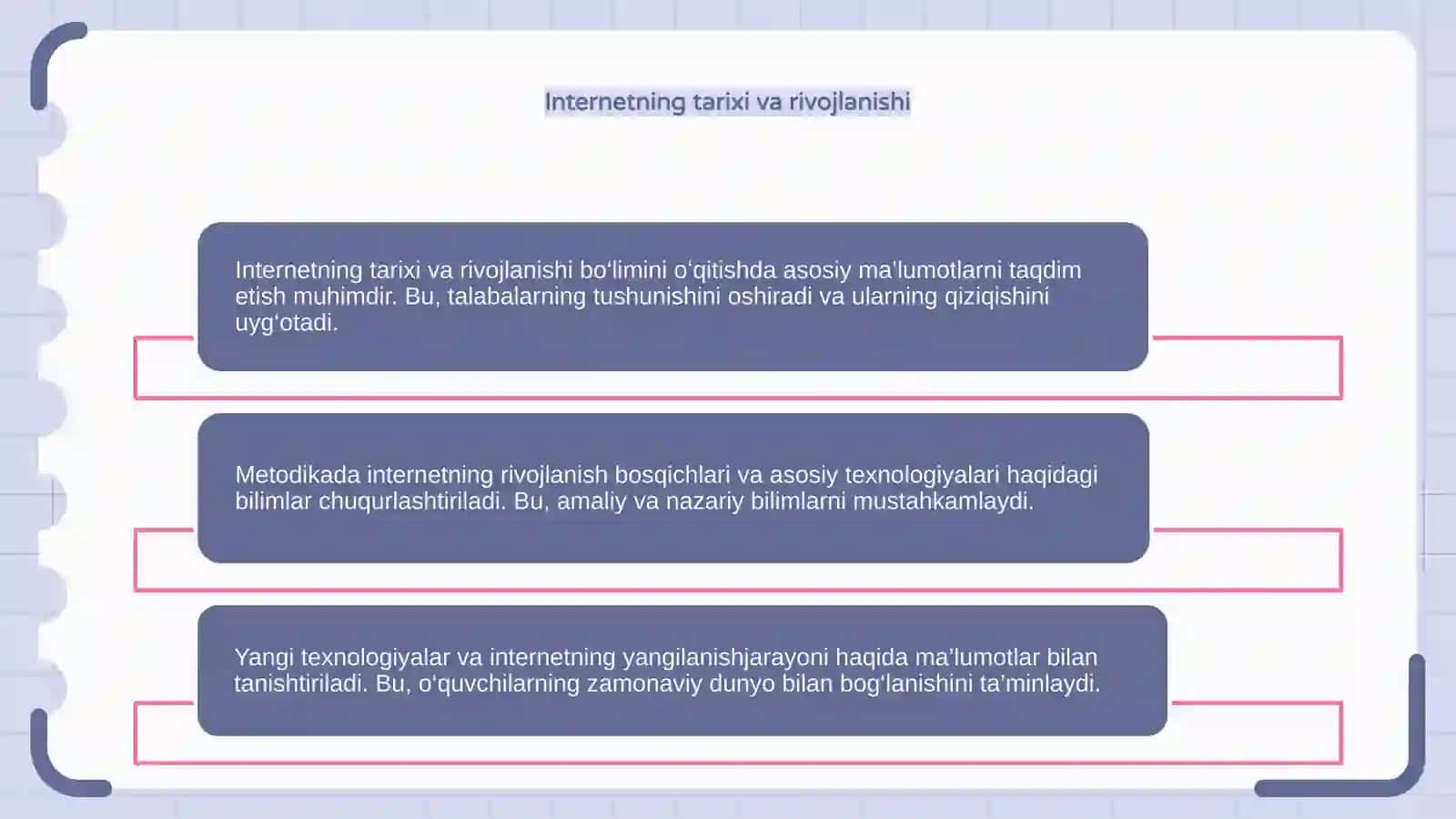 Internetda ishlash asoslari boʻlimini oʻqitish metodikasi 4