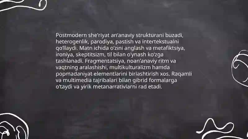 Zamonaviy lirik she'riyat 4