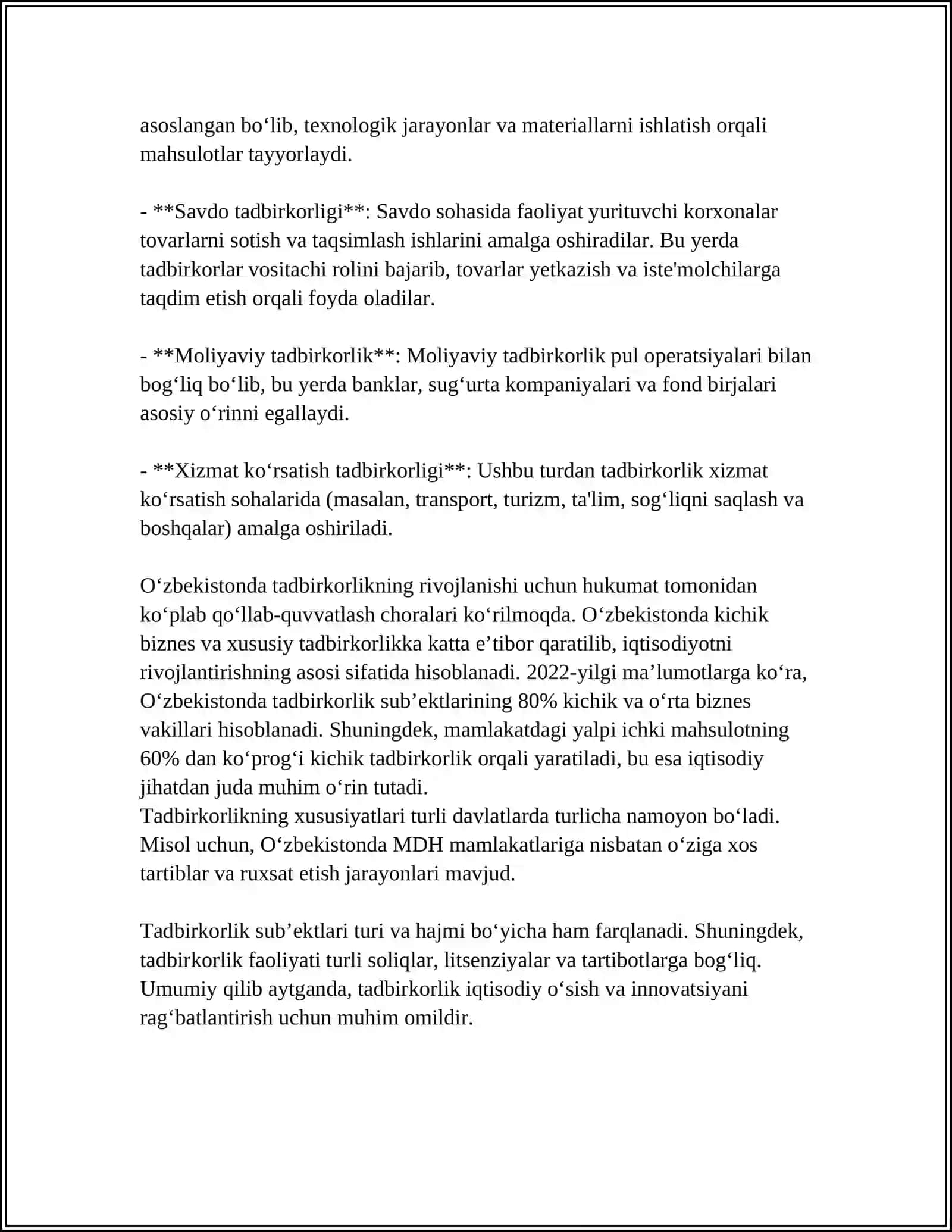 TADBIRKORLIK VA MEHNAT QILISH ERKINLIGI 4