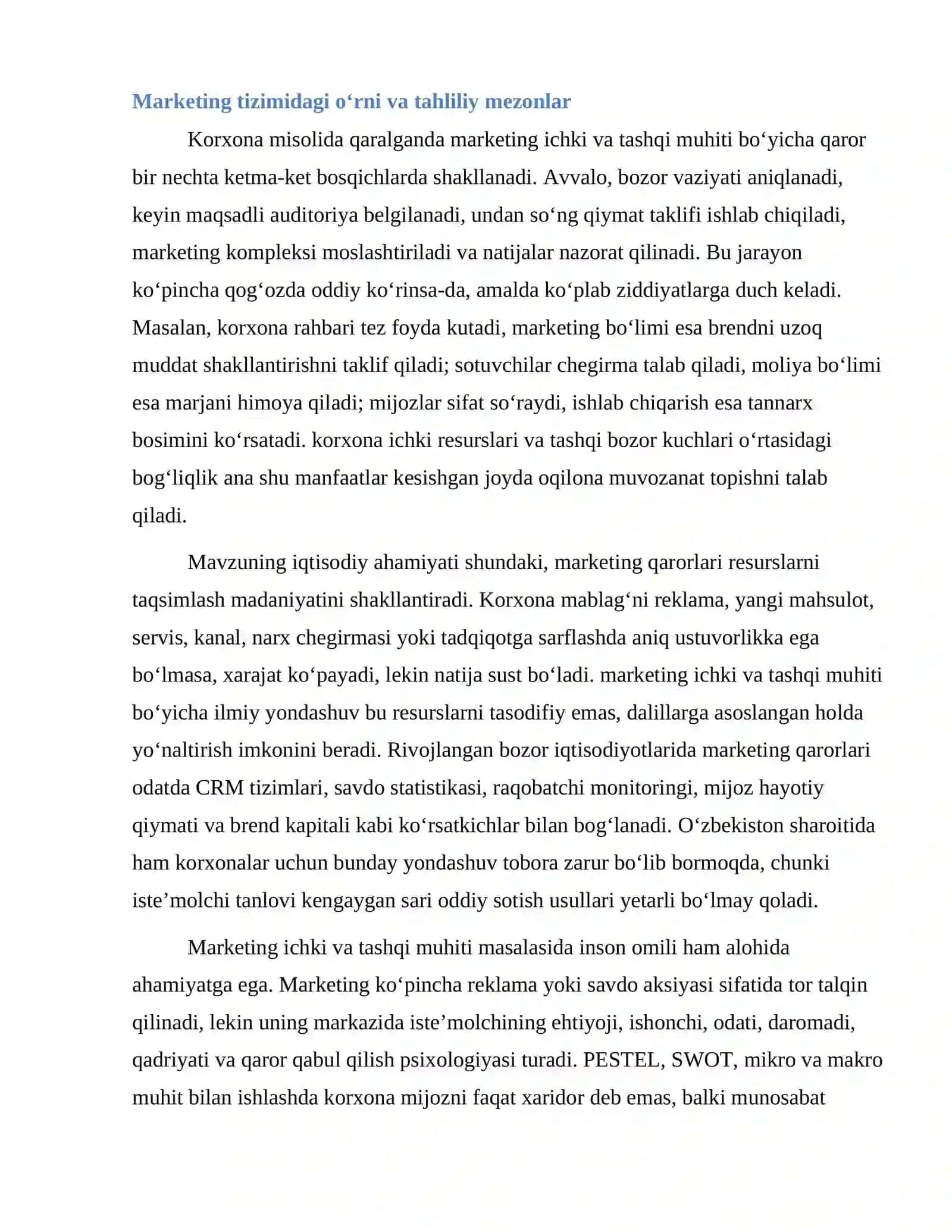 Marketing ichki va tashqi muhiti 4