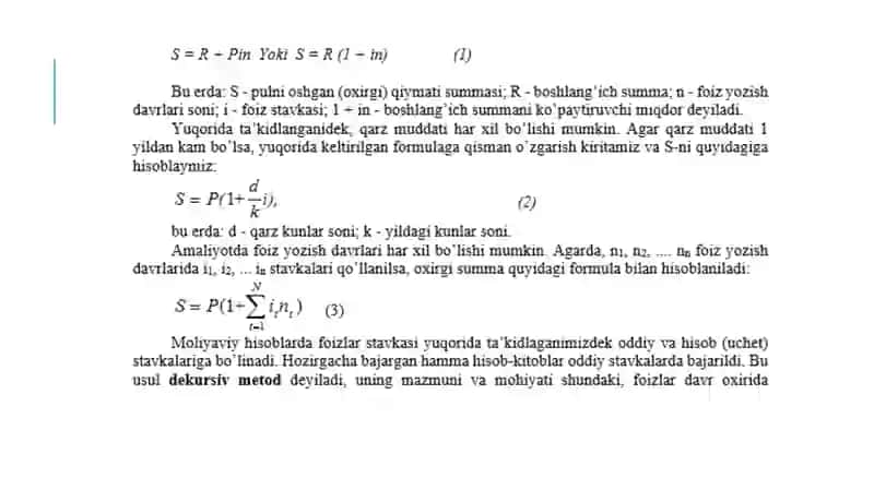 MOLIYA BOZORI STATISTIKASI 4