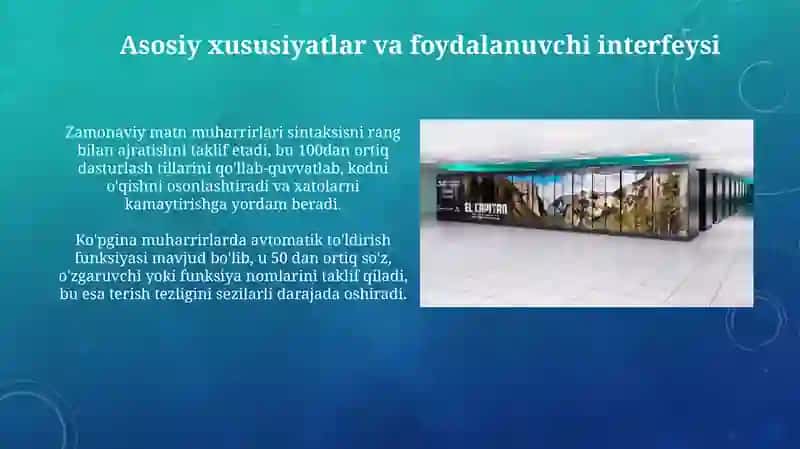 Zamonaviy matn redaktorlari 4