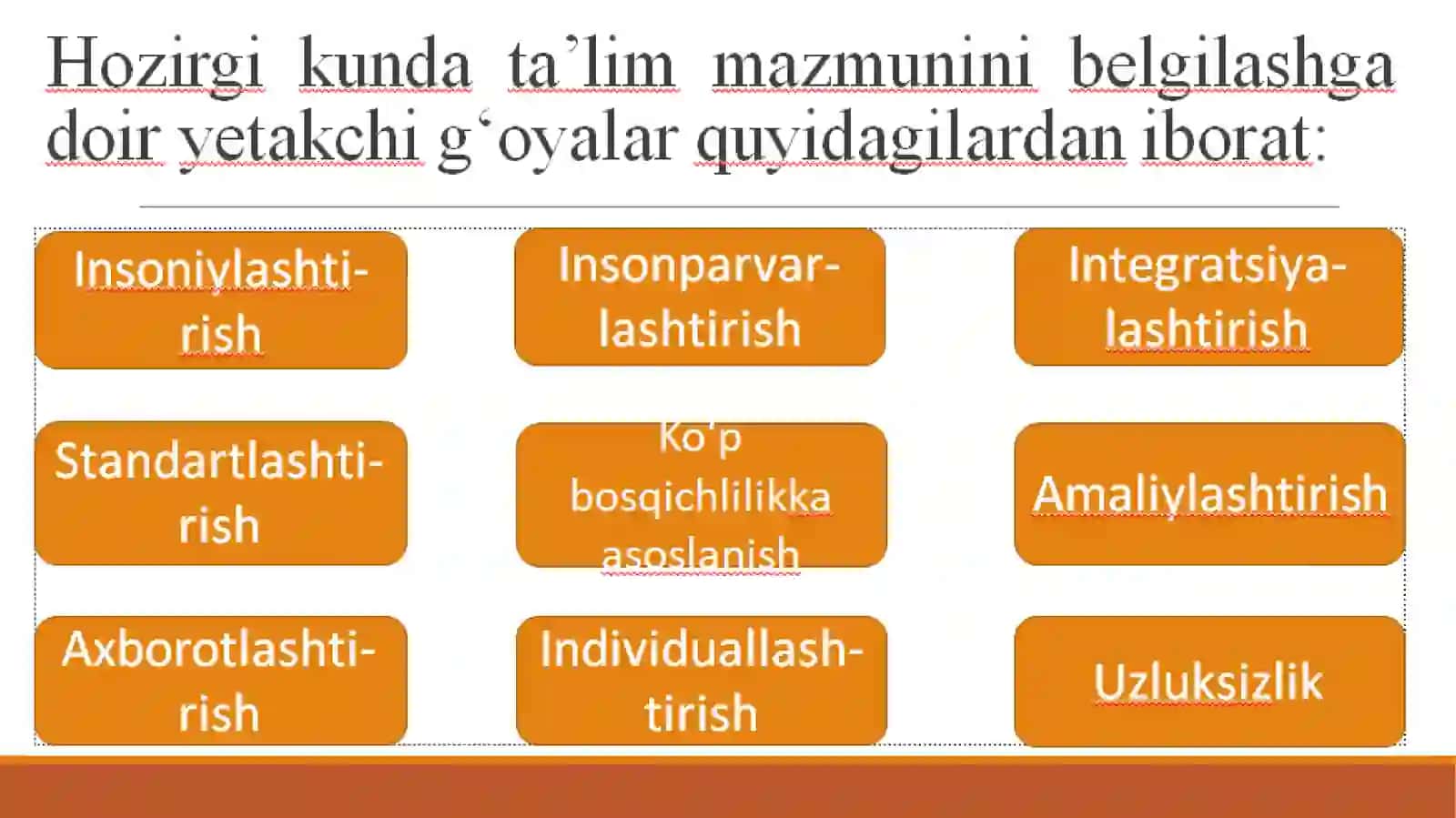 TA’LIM TAMOYILLARI VA QONUNIYATLARI 4