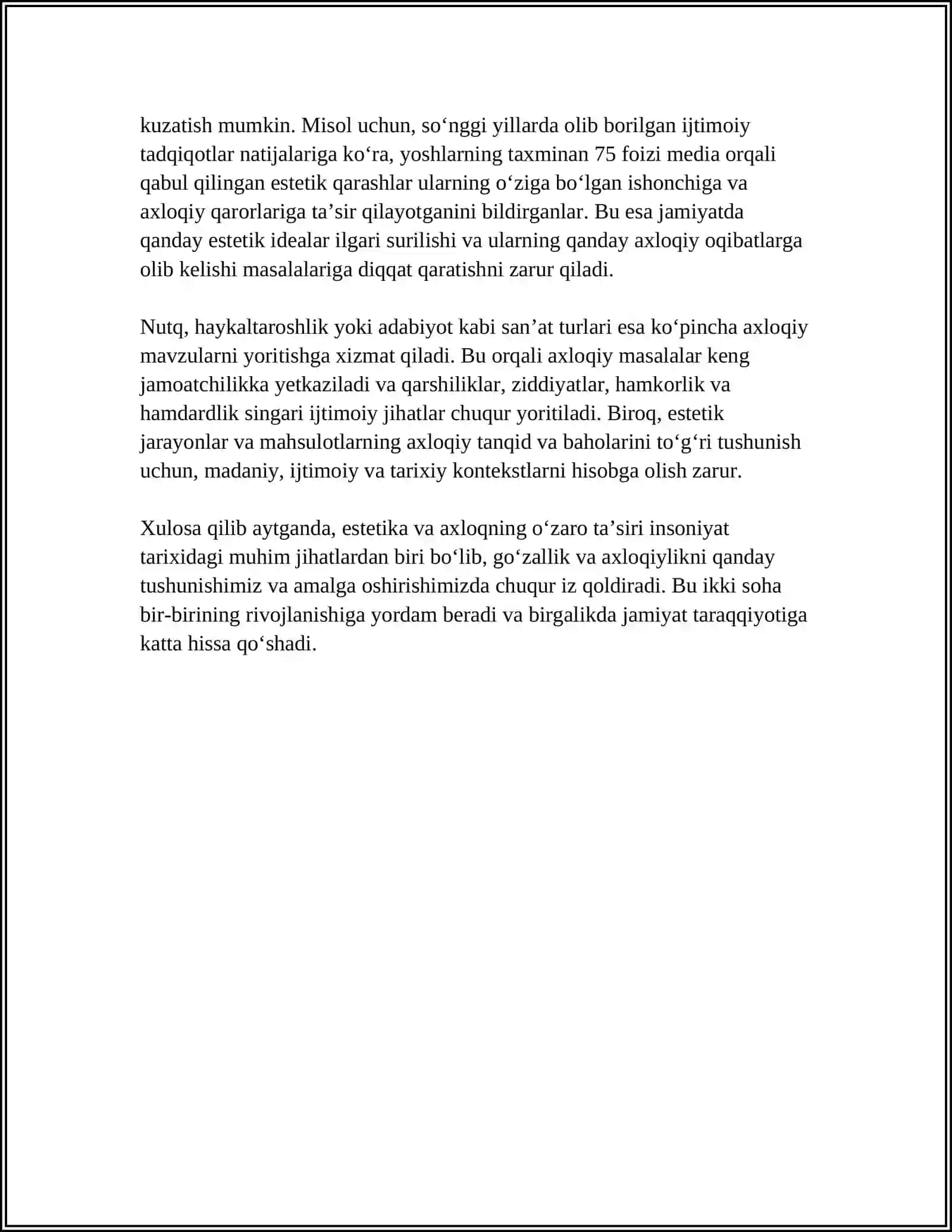 ESTETIKA VA AXLOQSHUNOSLIK 4