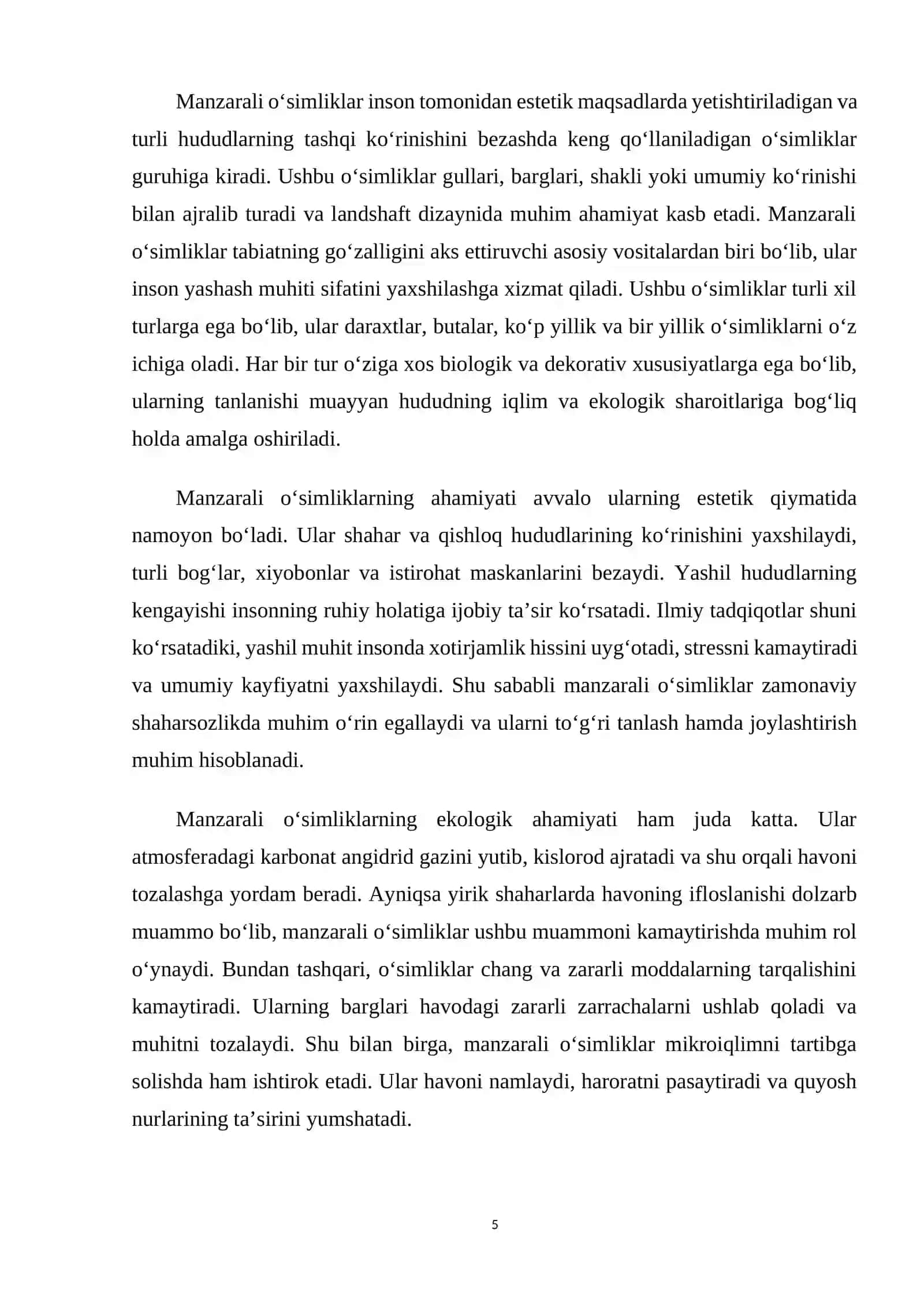 Manzarali o‘simliklar introduksiyasi 4