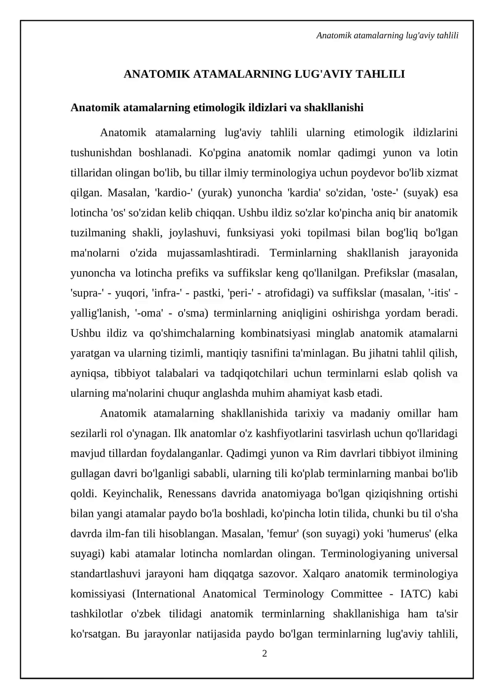 Anatomik iboralarning tarjimasi 4