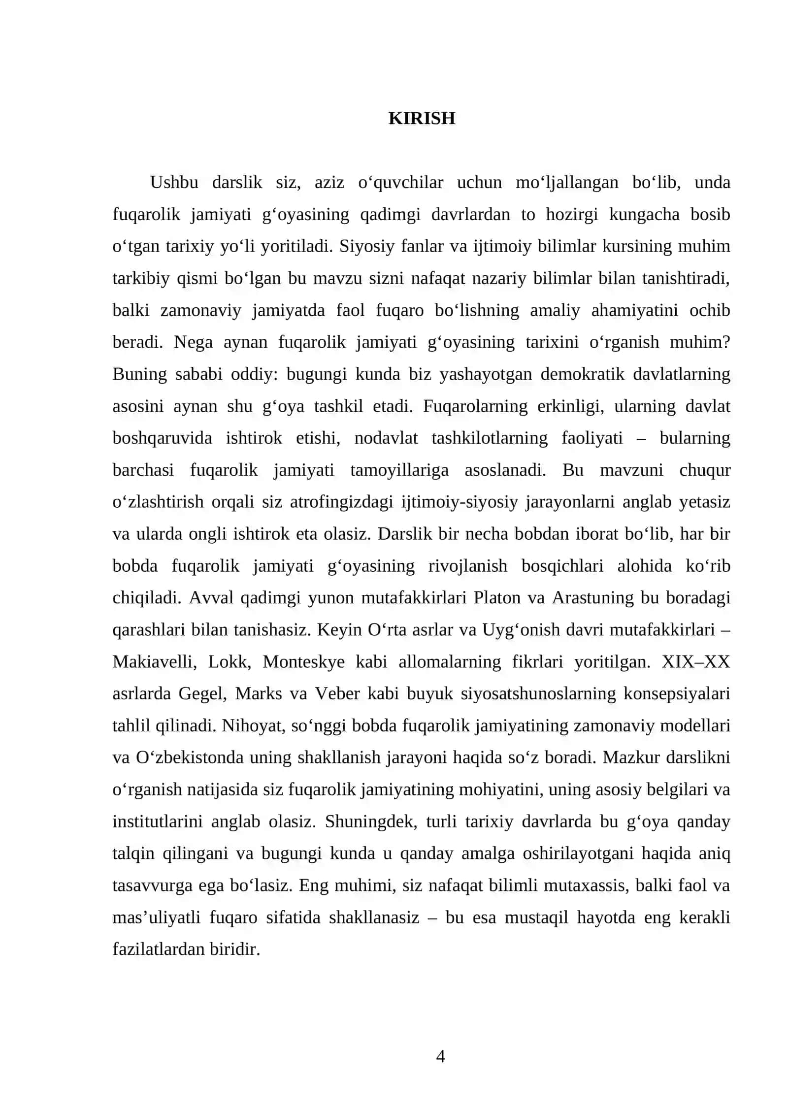 FUQAROLIK JAMIYATI G‘OYASINING RIVOJLANISH TARIXI 11- SINF 4