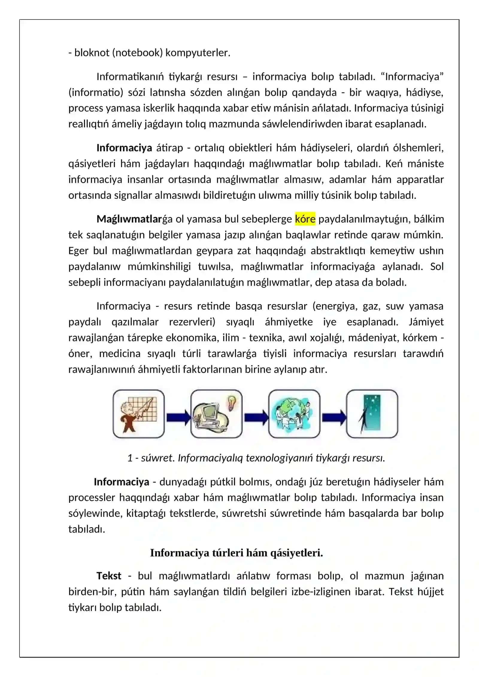 Informaciya hám informaciya processleri 4