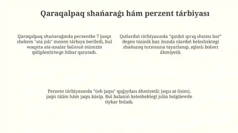 Qaraqalpaq milliy qadiryatlari 4