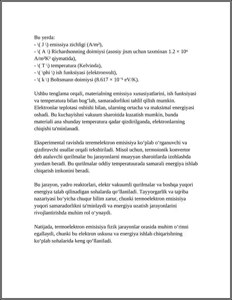 TERMOELEKTRON EMISSIYA 4