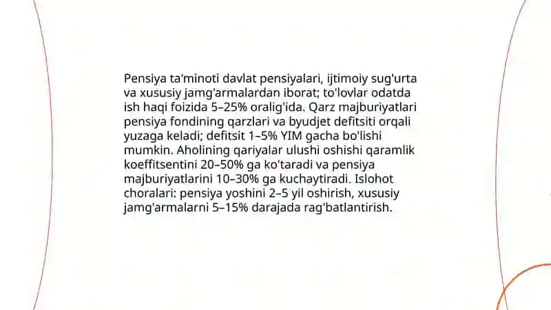 Ijtimoiy xavfsizlik va qarzlar 4