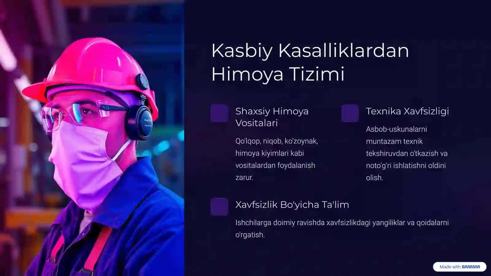 Kasbiy kasalliklarning oldini olish 4