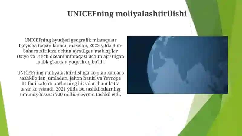 UNICEFning muvaffaqiyatlari 4