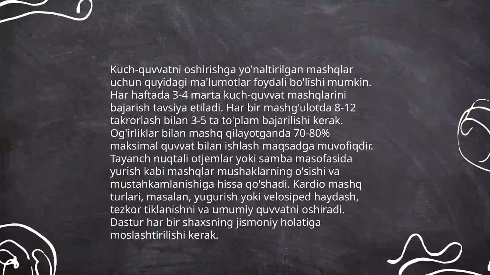 Rivojlantiruvchi mashqlar 4