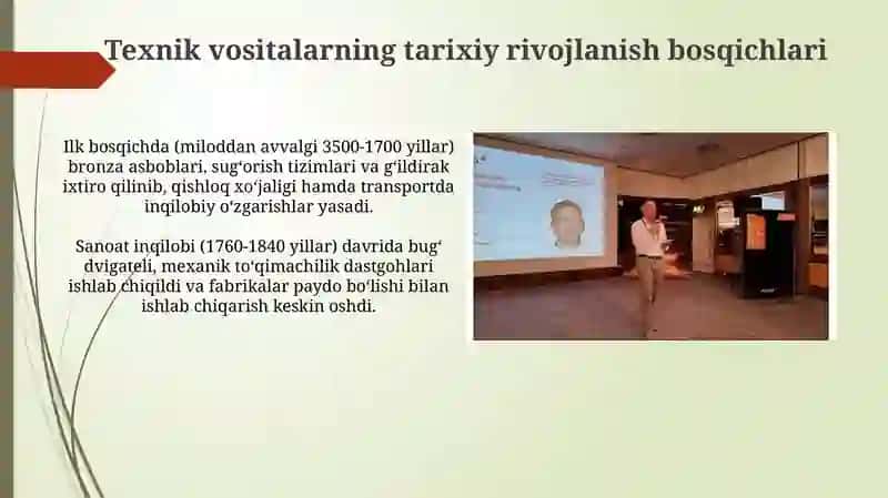 Texnik vositalarning rivojlanish tendensiyalari 4
