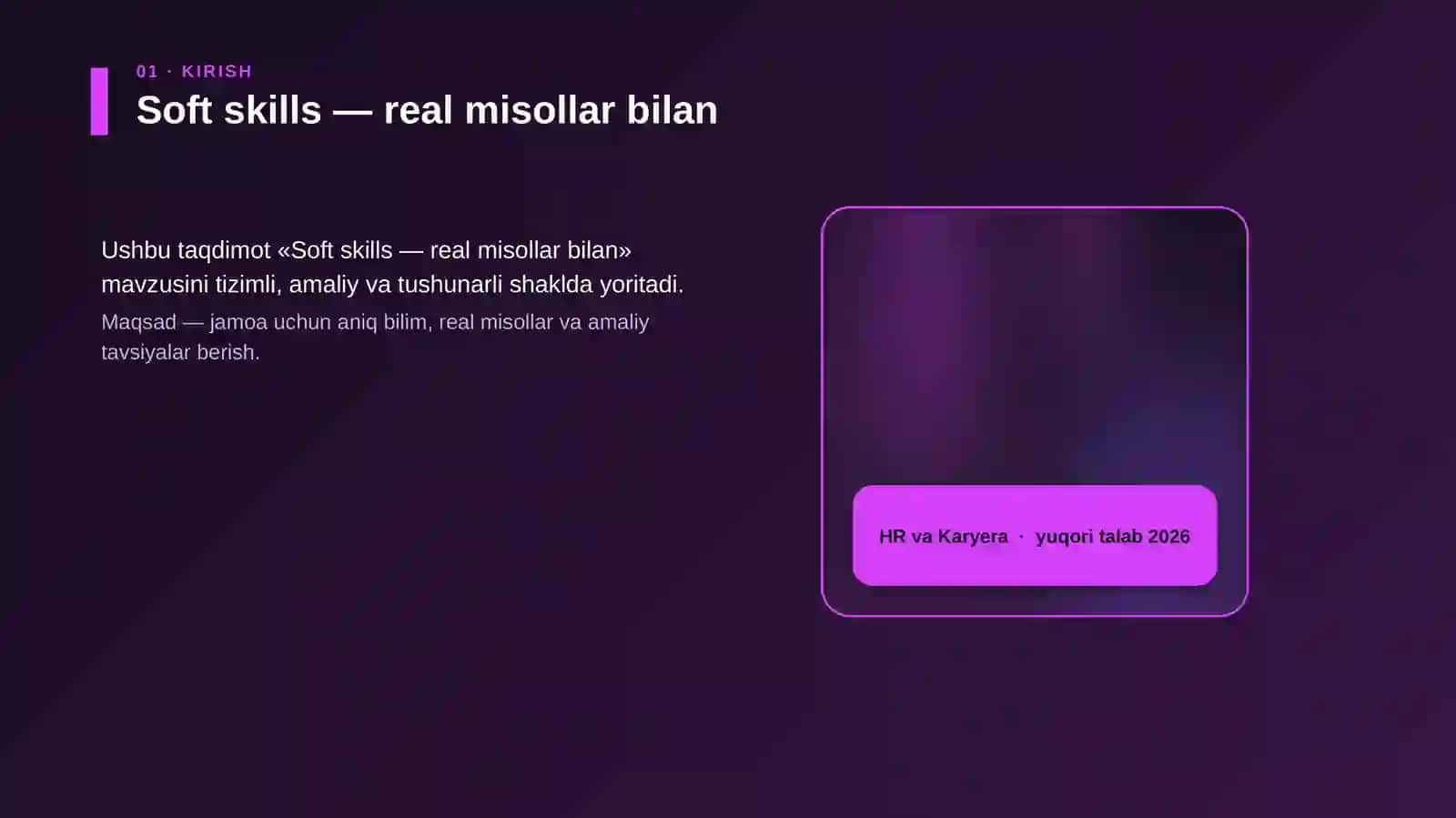 Soft skills — real misollar bilan 4