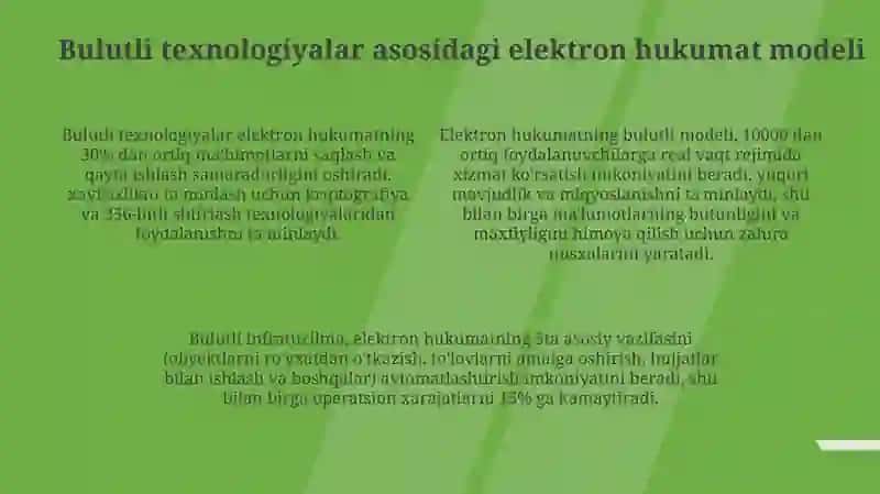 Elektron hukumatning modellari 4