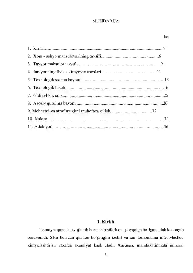 Unumdroligi 20273 kg/soat bo’lgan karbamid eritmasi 4