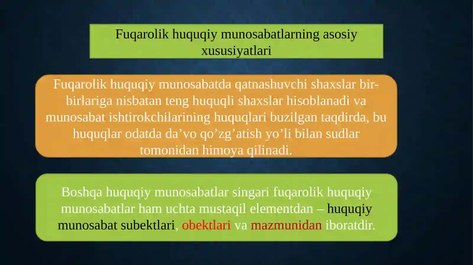 Fuqarolik huquqiy munosabatlar 4