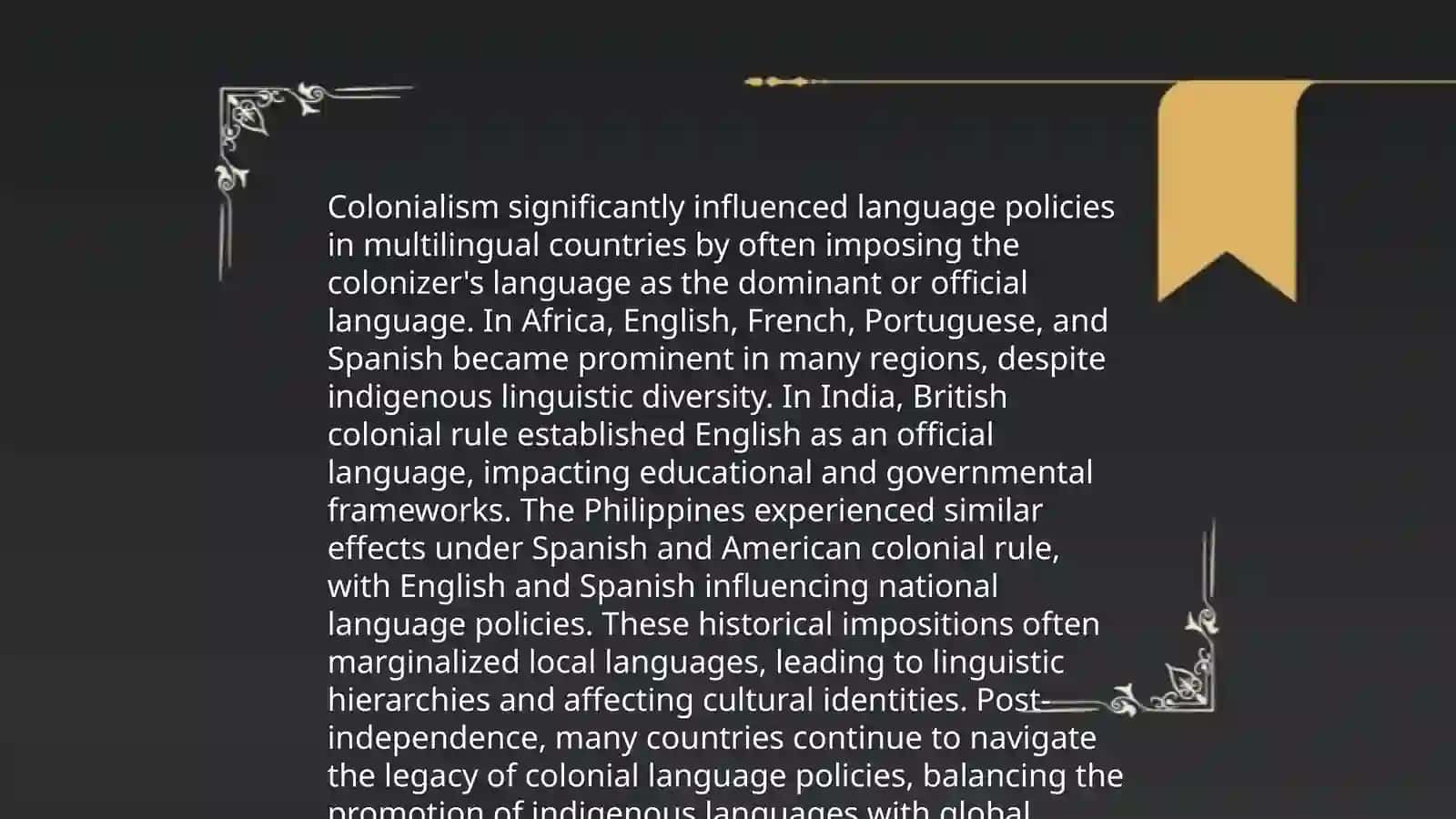 Multilingualism and Language Policy 4