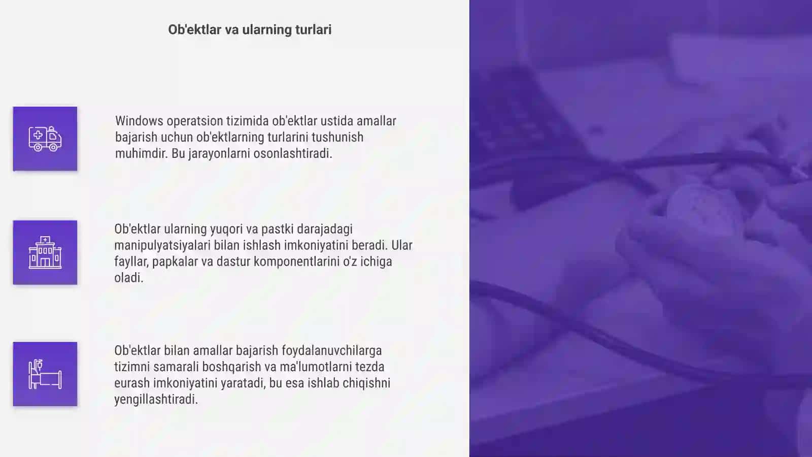 Windows operatsion tizimida ob'ektlar ustida amallar bajarish 4