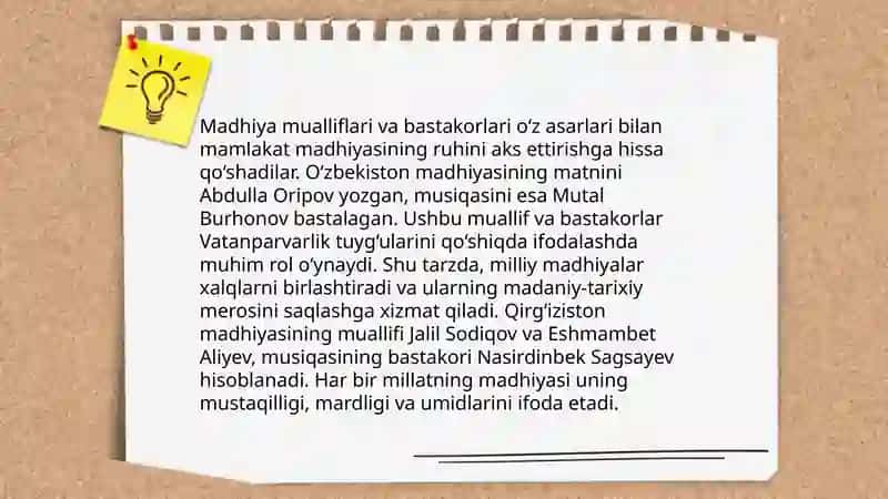 O‘zbekiston Respublikasining Davlat Madhiya 4