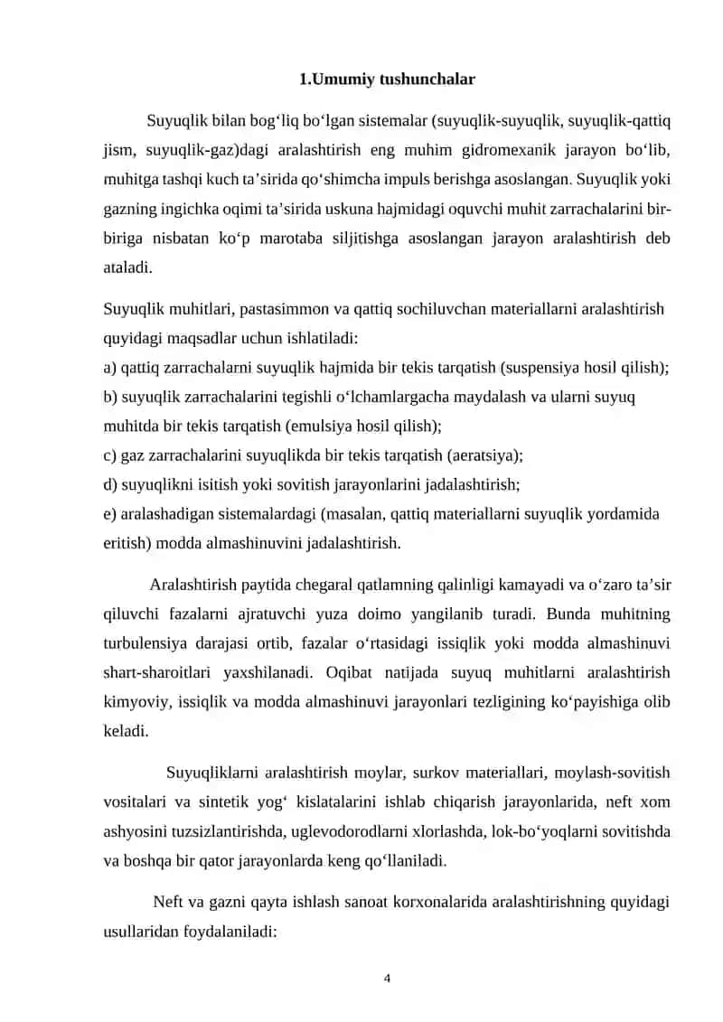 Aralashtirish jarayonlari 4