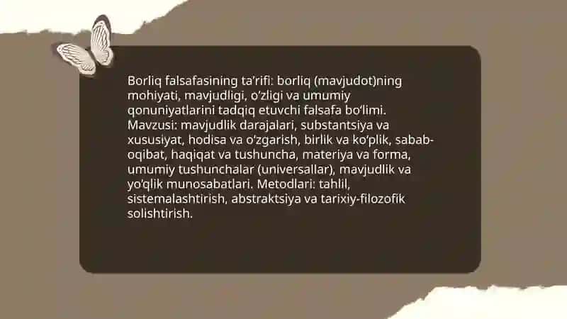 Borliq falsafasi 4