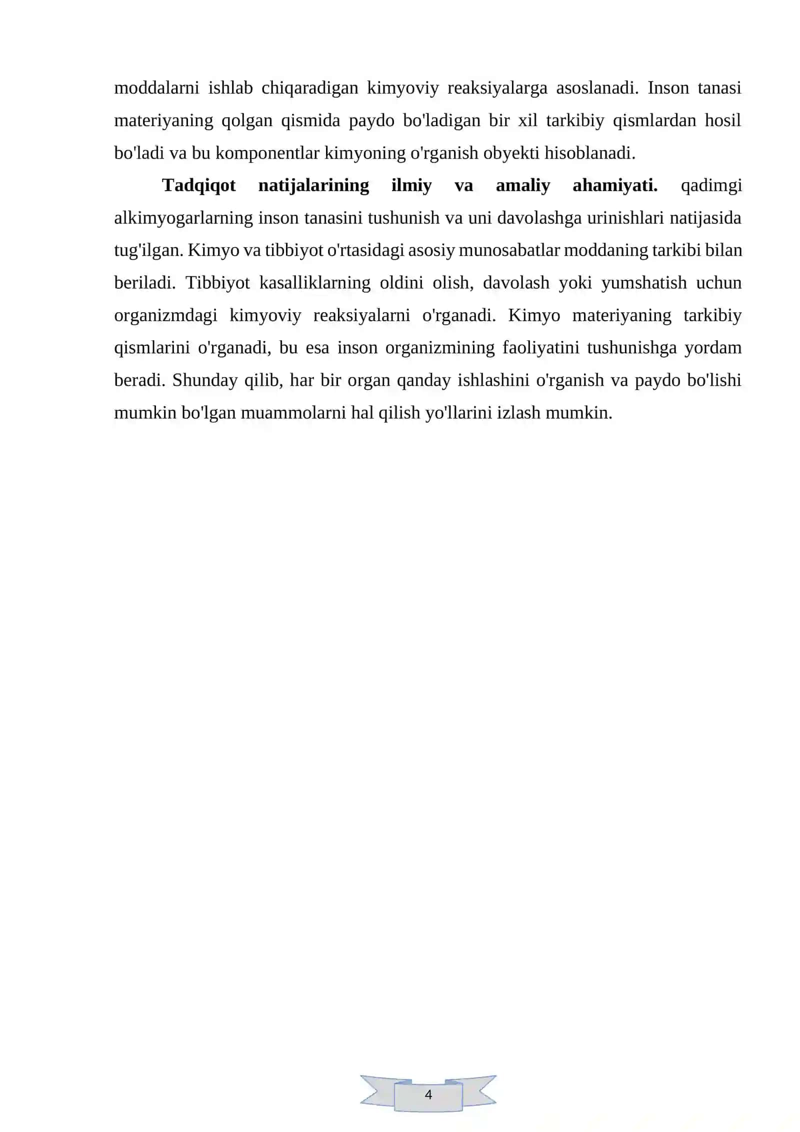 Tibbiyot va kimyo fanlari 4