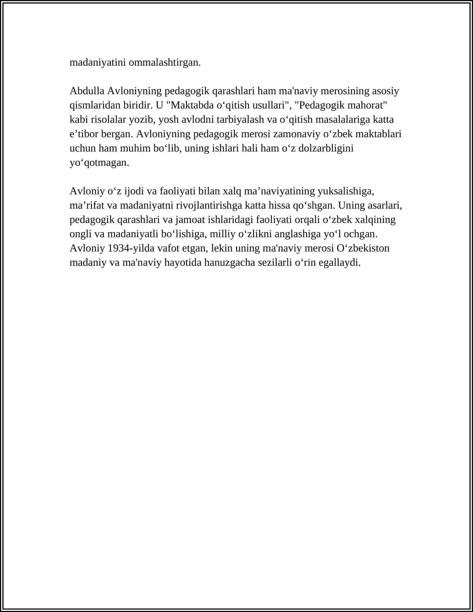 ABDULLA AVLONIYNING KOMIL INSON HAQIDA QARASHLARI 4