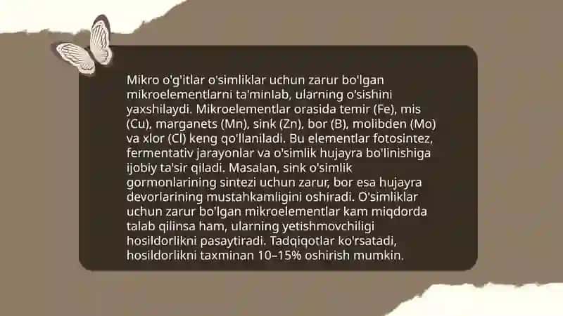 Mikro òg'itlarning ahamiyati 4