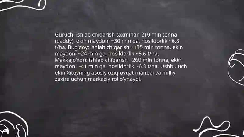 Xitoy davlatining qishloq xoʻjaligi 4