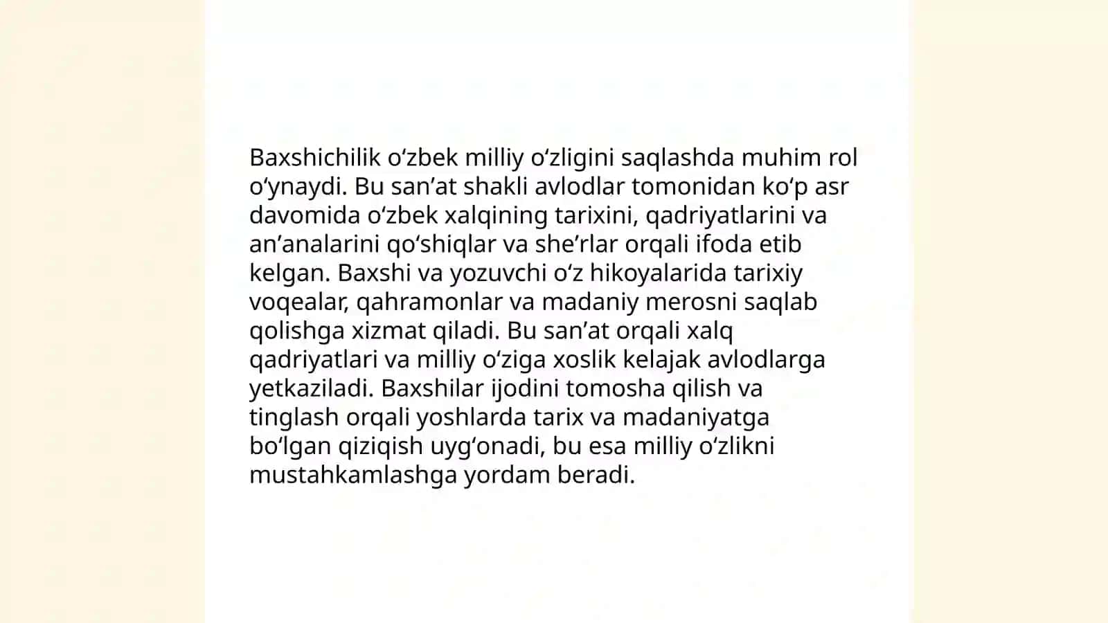 "Baxshichilik san'ati" festivali 4
