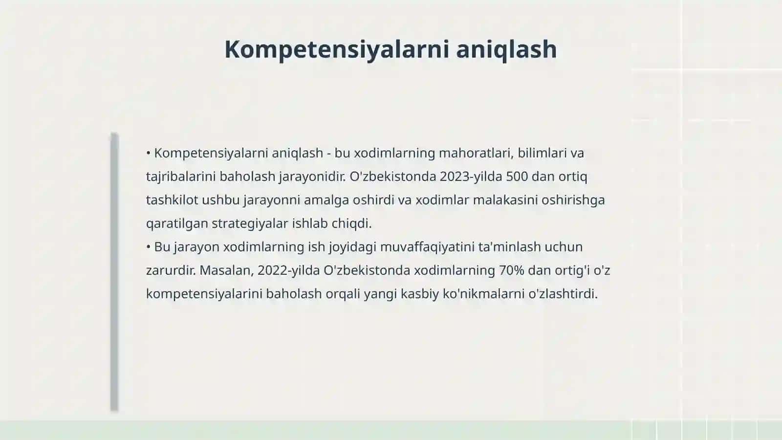 Mexnat taqsimoti va kompetensiyalarni ajratish 4