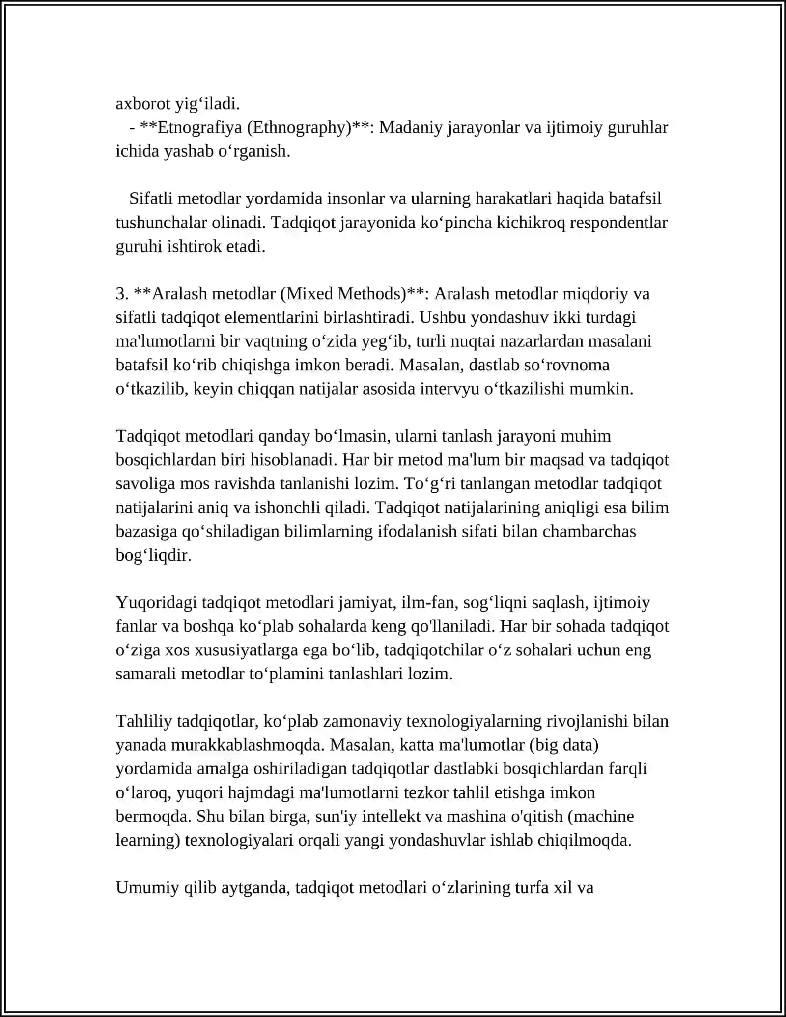 MUSTAQIL ISH Mavzu: AKADEMIK KOʻNIKMALAR 4