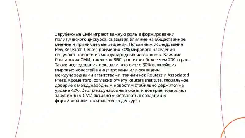 Роль зарубежных СМИ медиапространстве 4