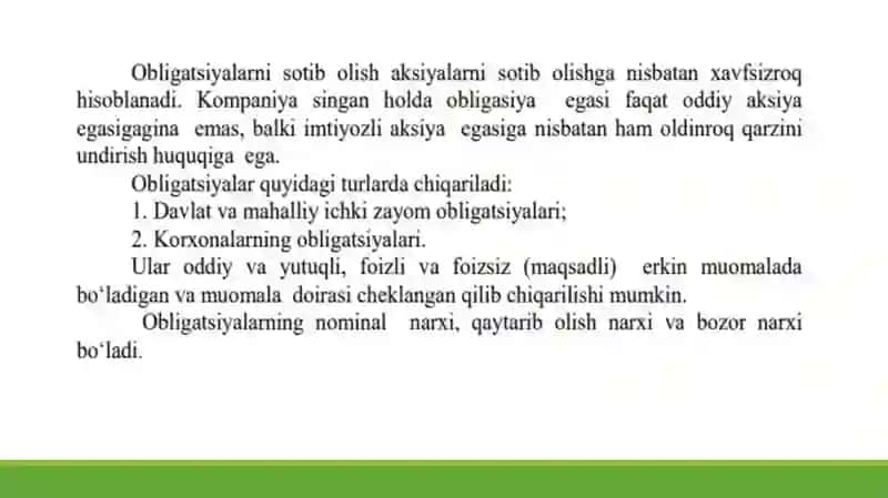 Qimmatli qog'ozlar bozori 4