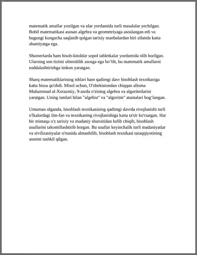 HISOBLASH TEXNIKASINI RIVOJLANISH TARIXI 4