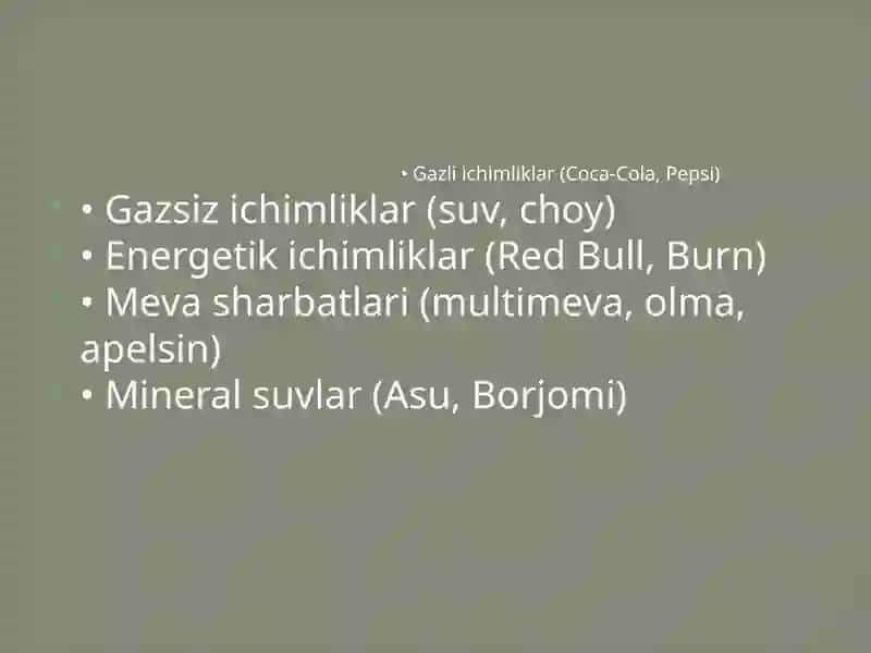 Alkagolsiz Ichimliklar 4