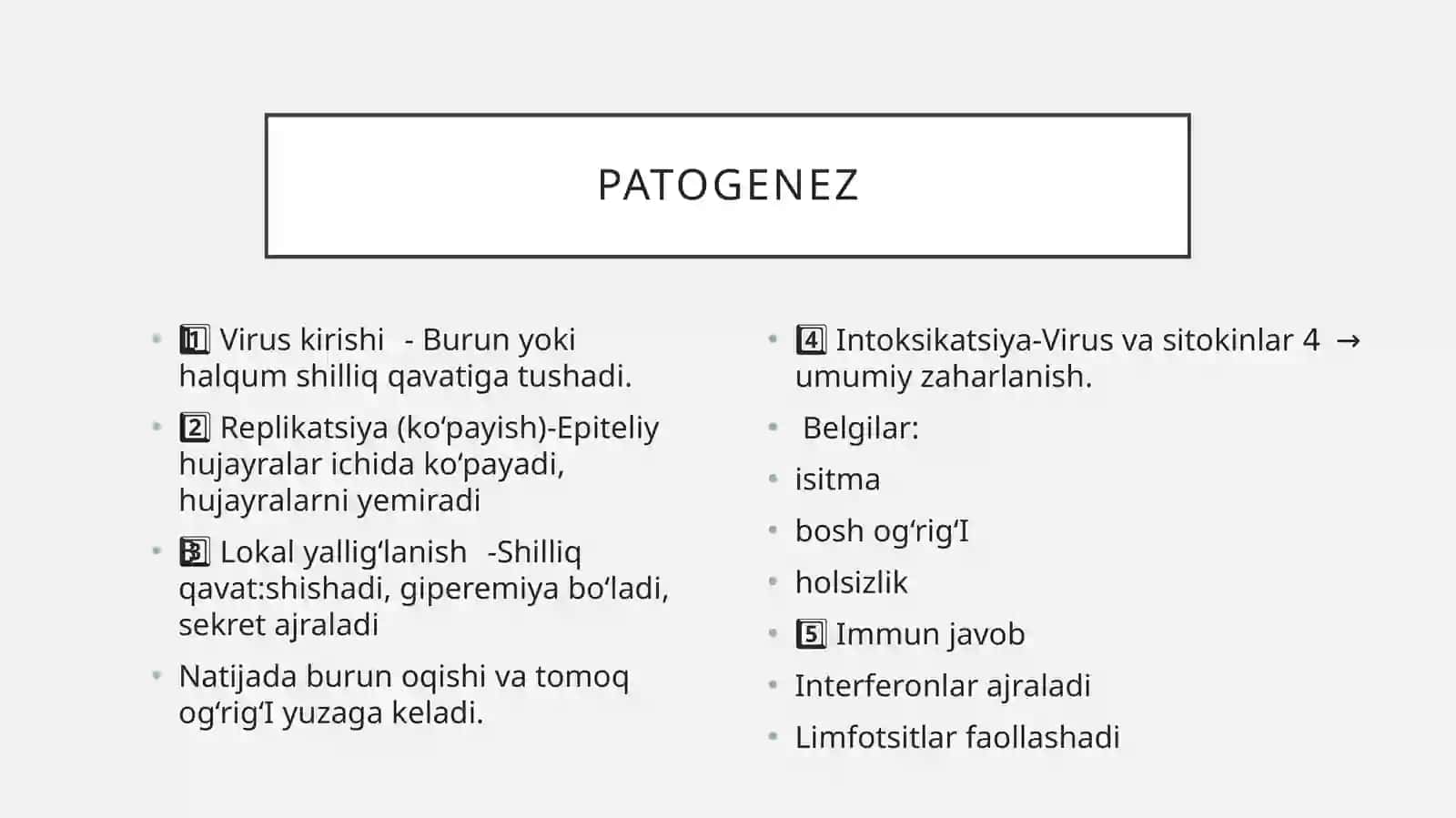 O’tkir respirator virusli infeksiyalar(O’RVI) 4