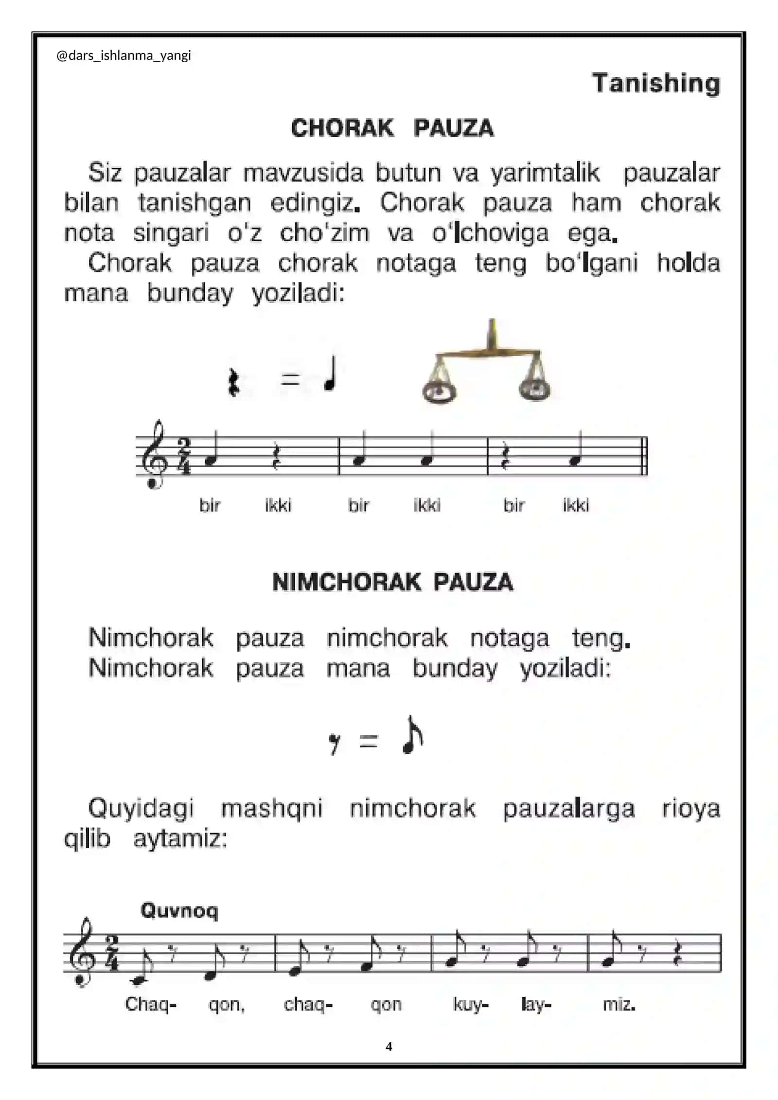 Musiqaning ifoda vositalari 4