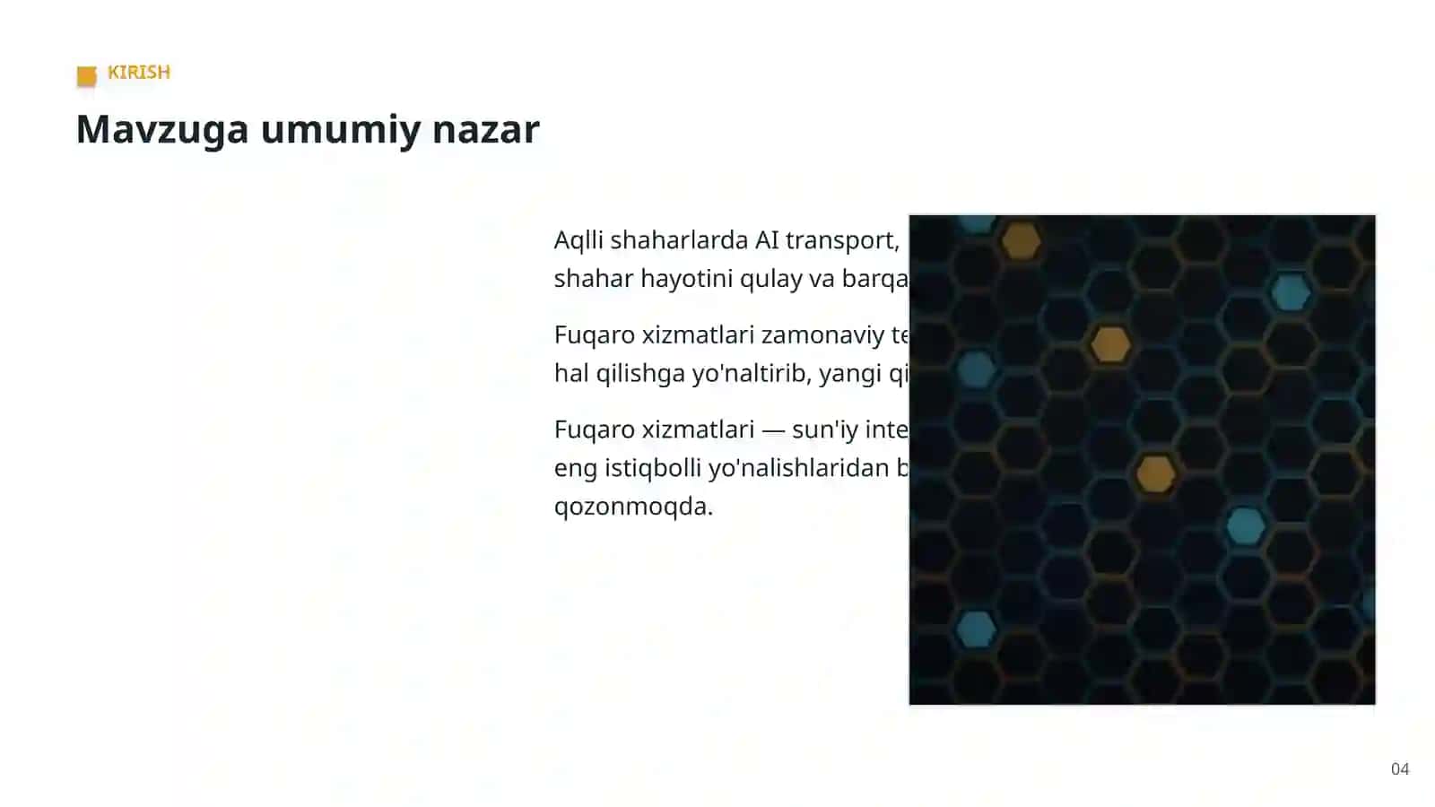 Sun'iy Intellekt bo'yicha Professional Taqdimot 4