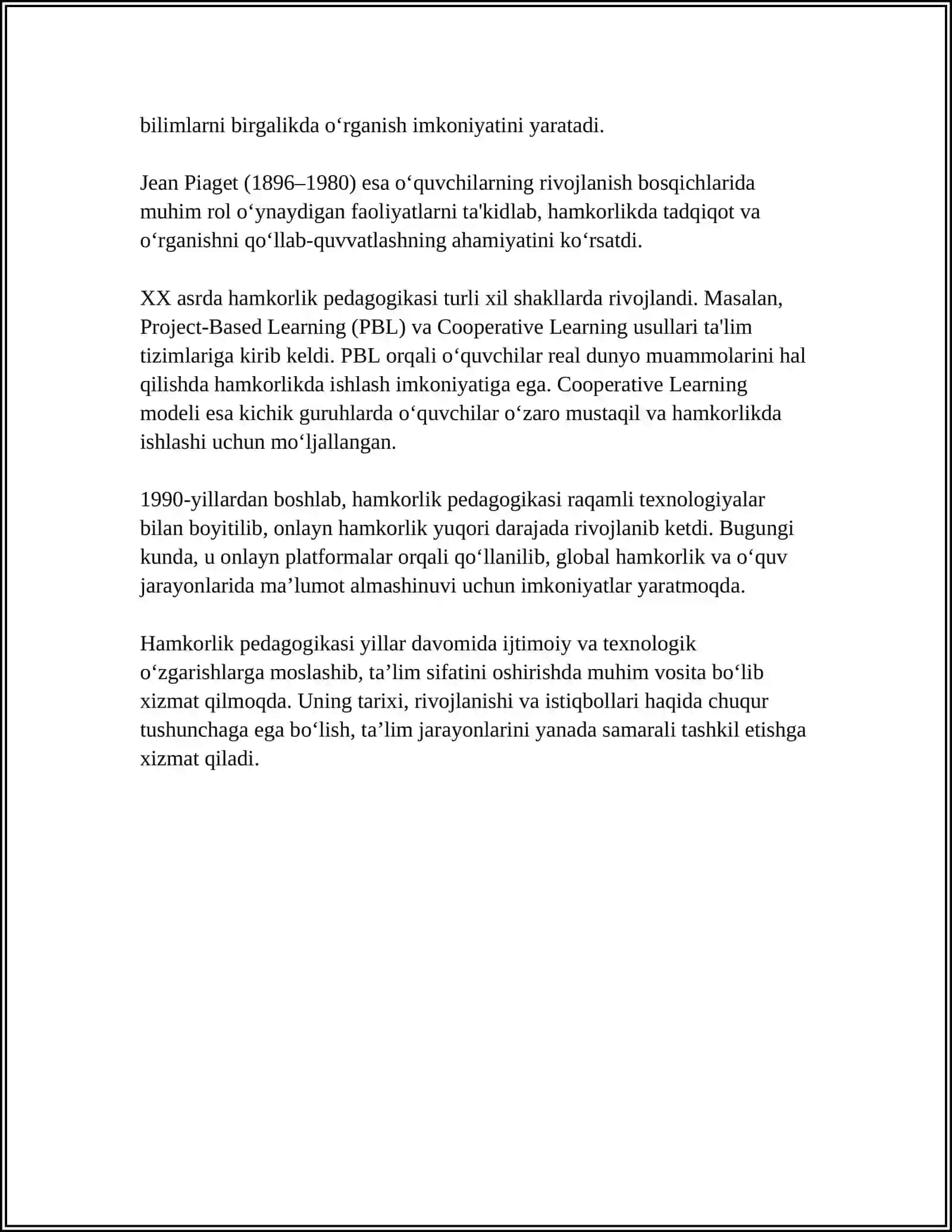 HAMKORLIK PEDAGOGIKASINING KANTSEPTUAL ĞOYALARI 4