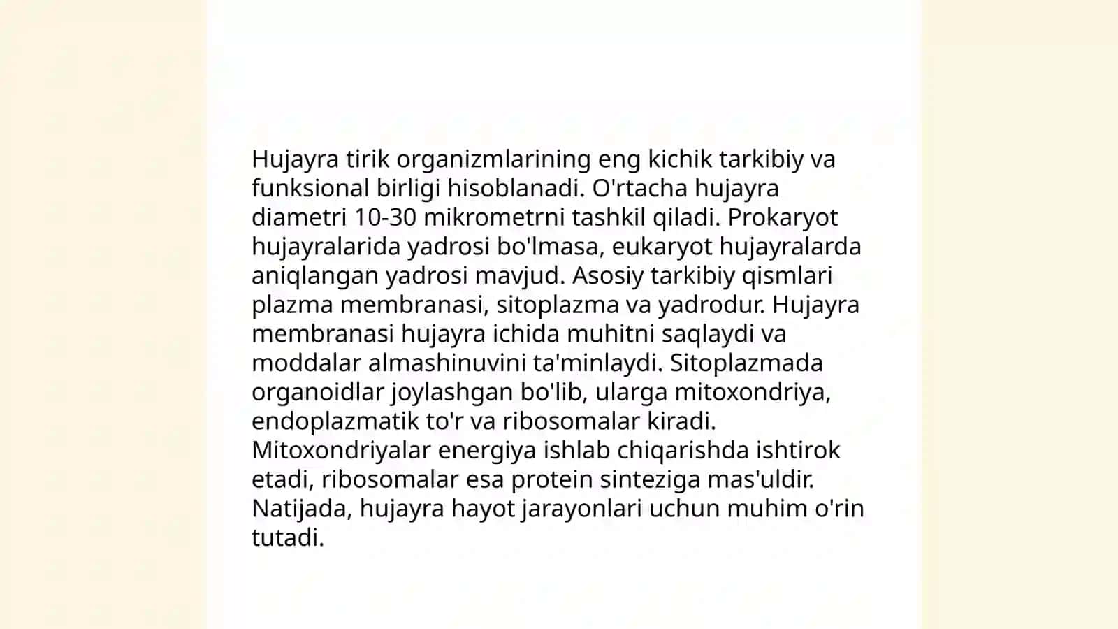 Biyokimyoga kirish.Modda va energiya almashinuvi 4