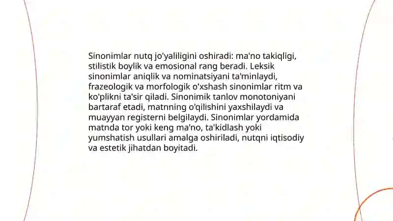 Nutqning boyligi va jo'yaliligi 4