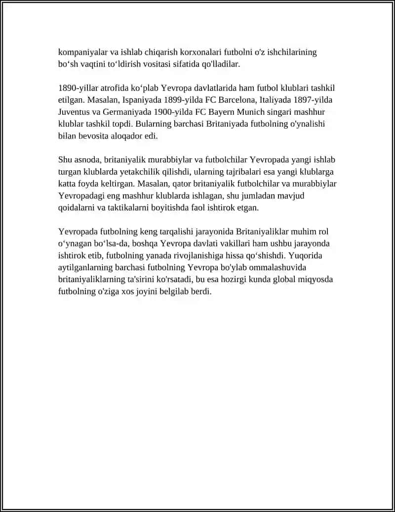 Futbolning Yevropa Davlatlariga Tarqalishi 4