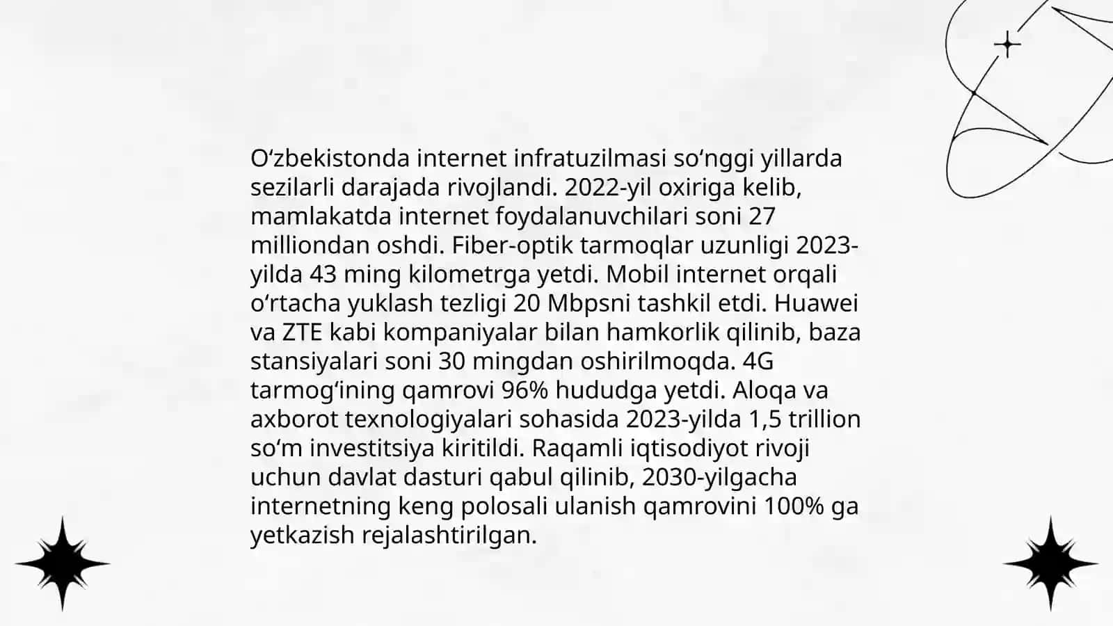Tarmoq texnologiyalarining rivojlanishi va samaradorligi 4