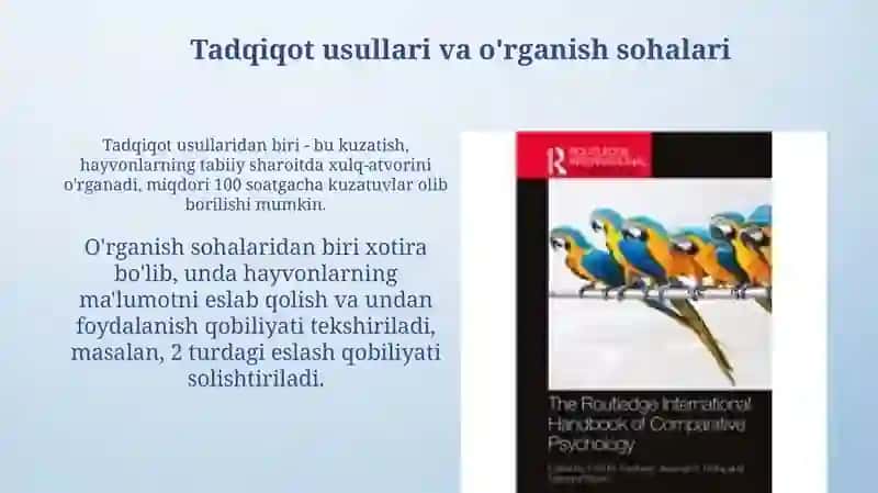 Qiyosiy psixologiya 4
